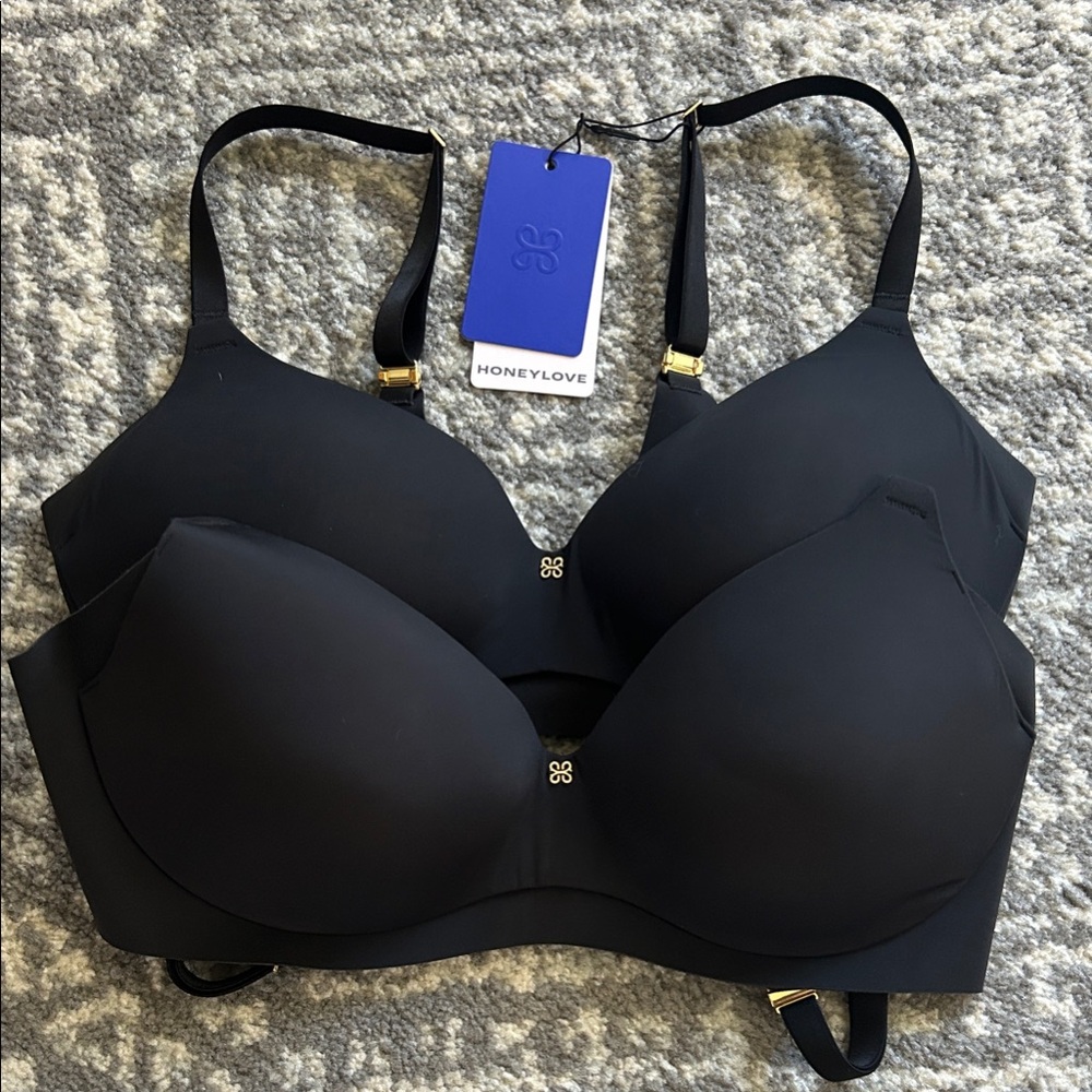 Honeylove Elegant Black Bra